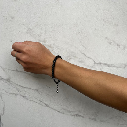 Titanium chain bracelet